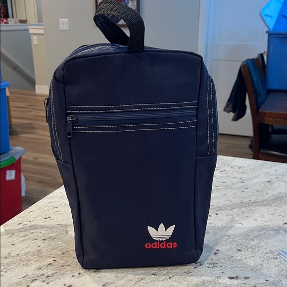Adidas Navy Blue Shoe/ Accessory Bag - Picture 1 of 6